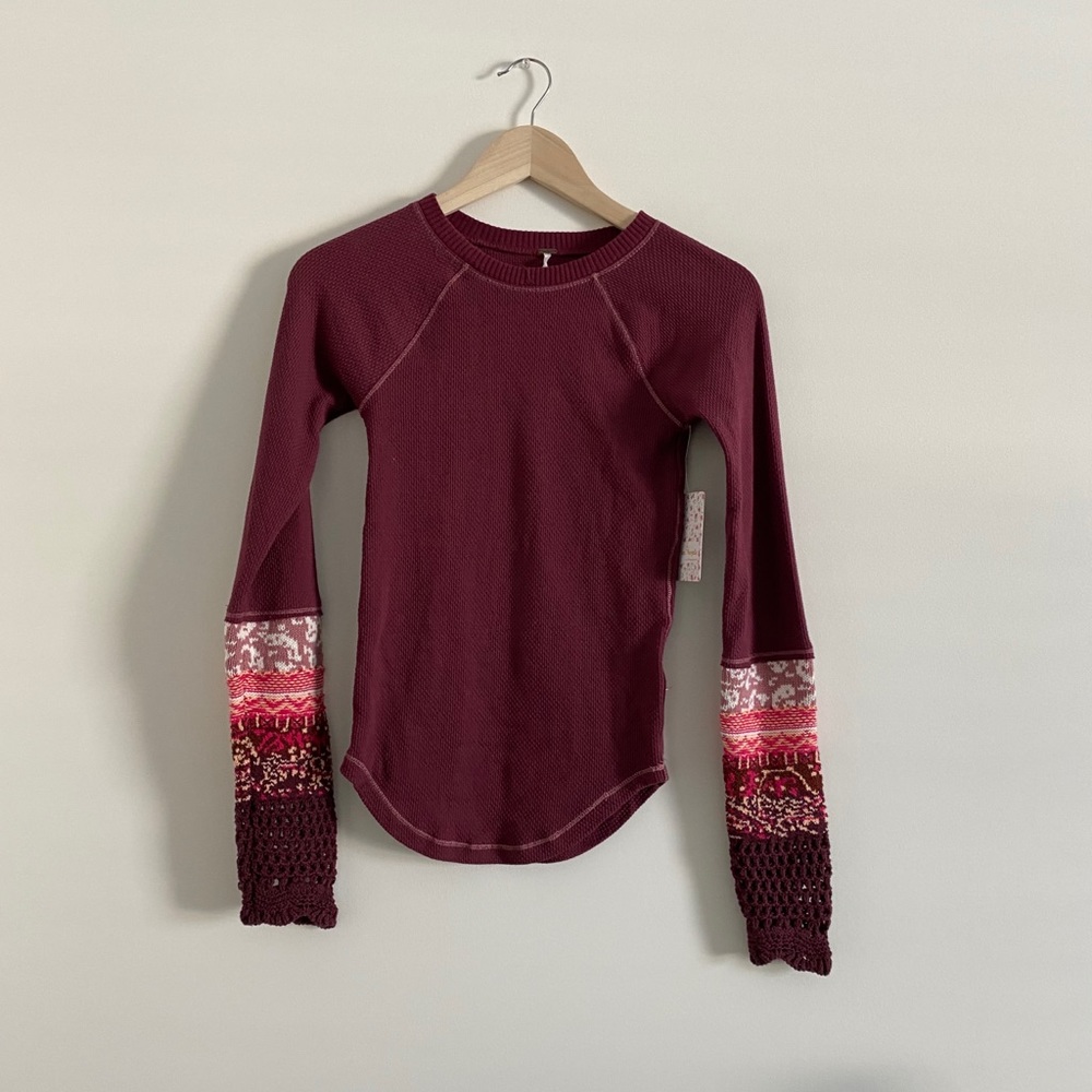 💫Free People | The Mix Cuff Thermal Top - Picture 4 of 9